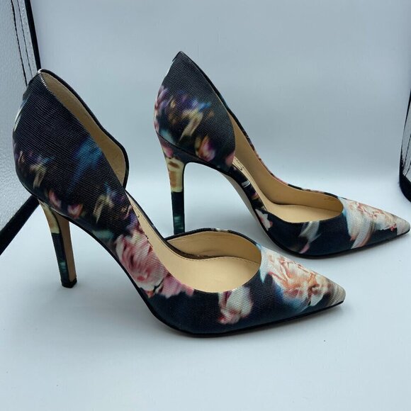 Jessica Simpson Leather Floral Women’s Stiletto Pumps Heels Brand New Size 6 - Picture 1 of 7